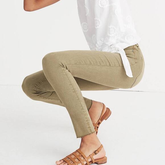 Madewell High Rise Skinny Jeans Raw Hem Garment Dyed Edition - Picture 7 of 9